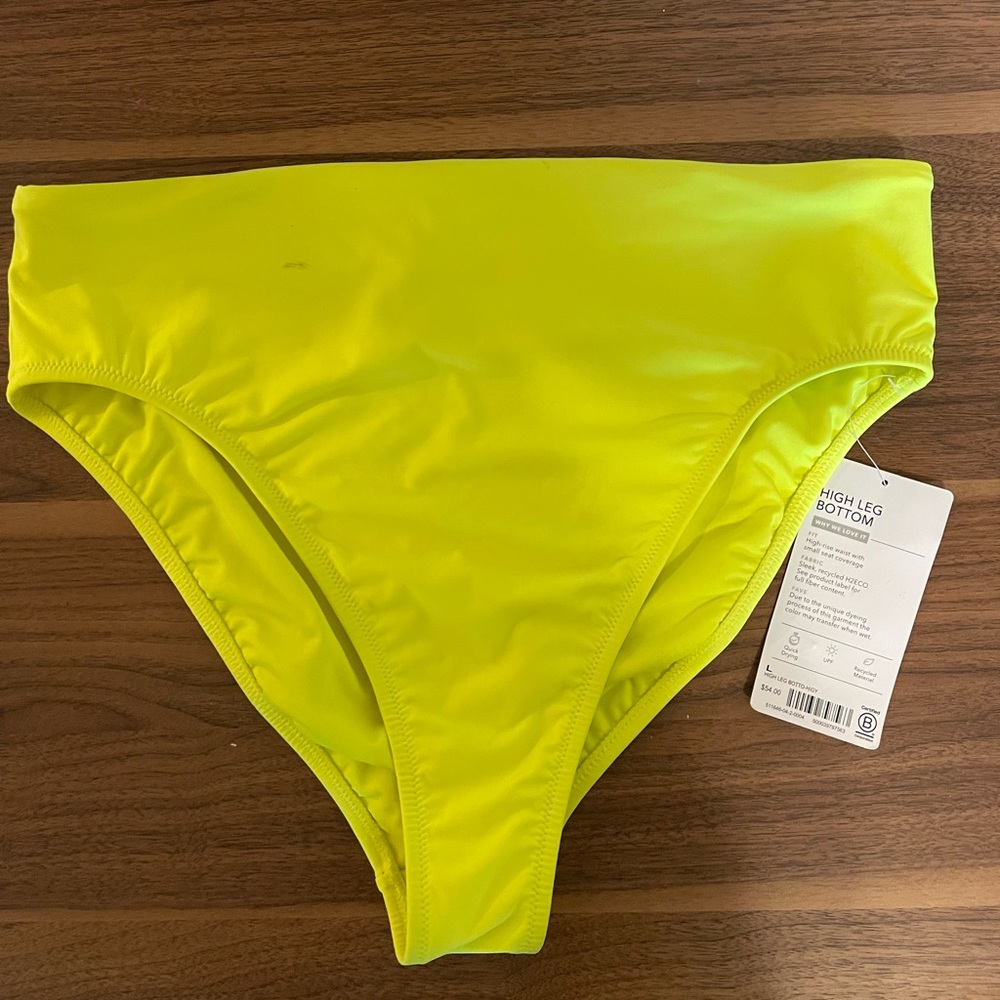 Athleta Neon yellow high waisted